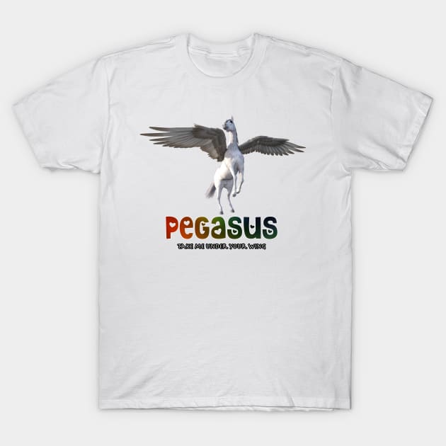 Pegasus T-Shirt by TheTipsyRedFox